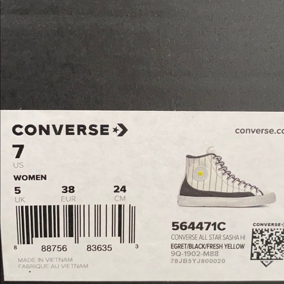 Converse AllStar Sasha Canvas High Top Egret W - Picture 8 of 9